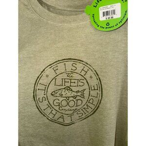 NWT Life is Good Men's Fish Tee--Size Large